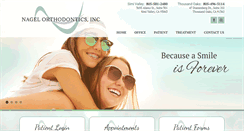 Desktop Screenshot of nagelorthodontics.com